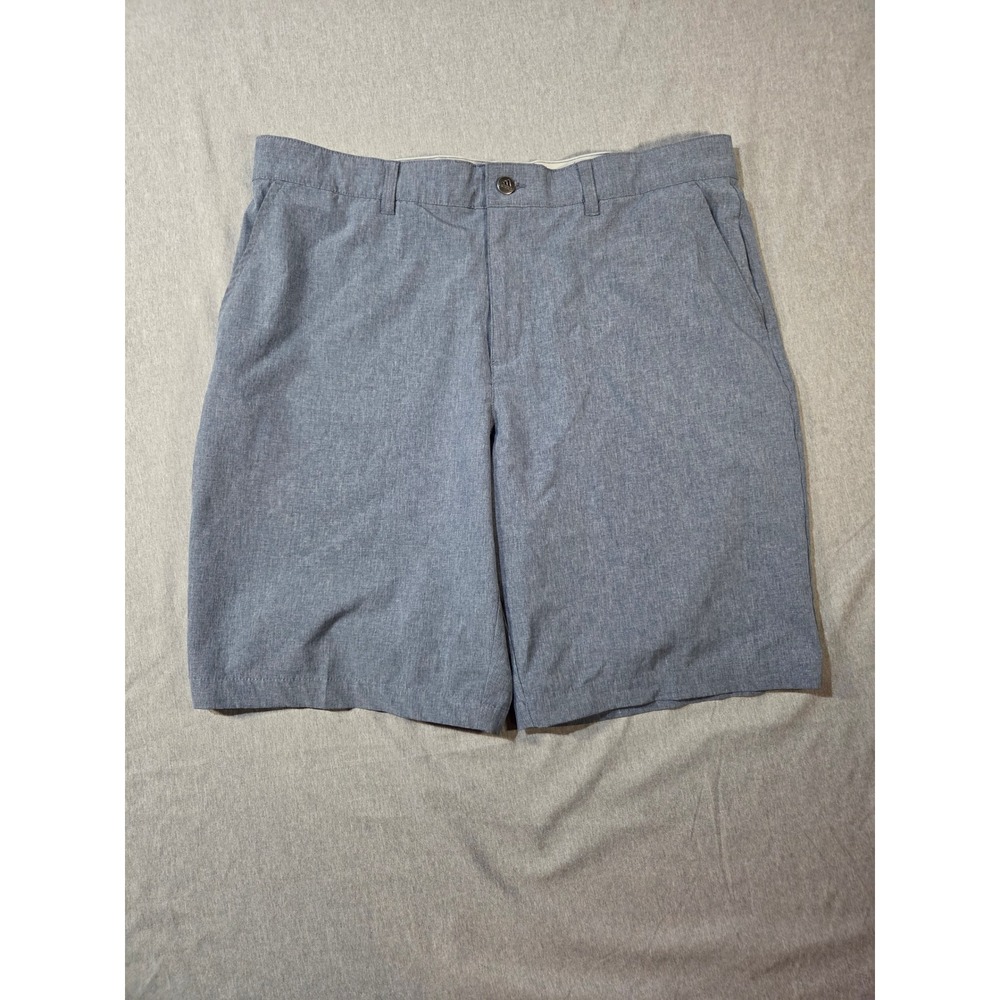 Adidas Ultimate365 Golf Shorts Mens 36 Blue Heather Stretch Performance Athletic